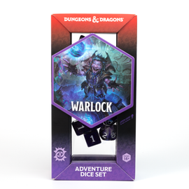 D&D Adventure Dice Set - Warlock Edition | Purple 16pc Collection - Bards & Cards