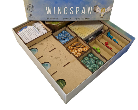 Wingspan Board Game Organizer Insert - Bards & Cards