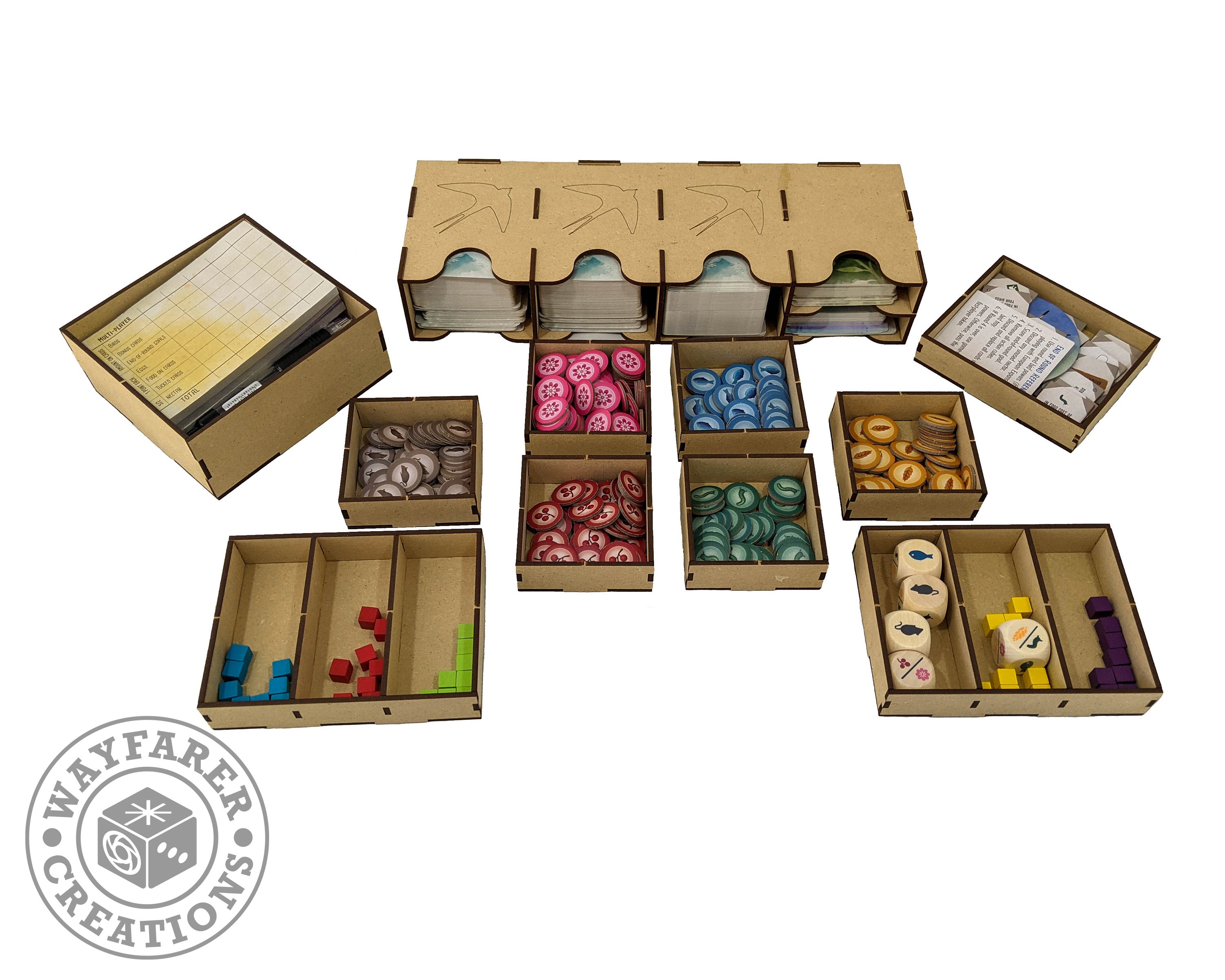 Wingspan Board Game Organizer Insert - 0