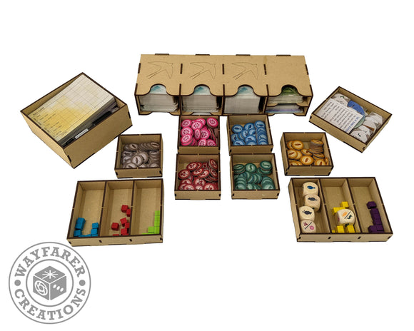 Wingspan Board Game Organizer Insert - Bards & Cards