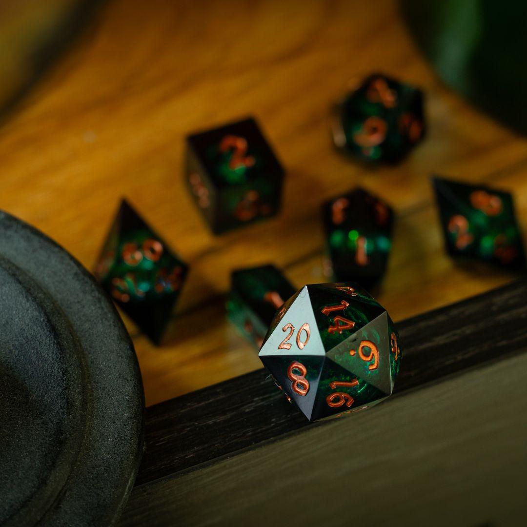 Witchwood Heart Liquid Core DND Dice Set - 0