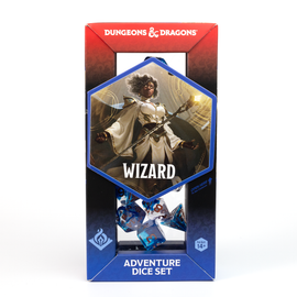 D&D Adventure Dice Set - Wizard Edition | Blue 16pc Collection - Bards & Cards