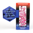 D&D Adventure Dice Set - Wizard Edition | Fuchsia 16pc Collection - Bards & Cards