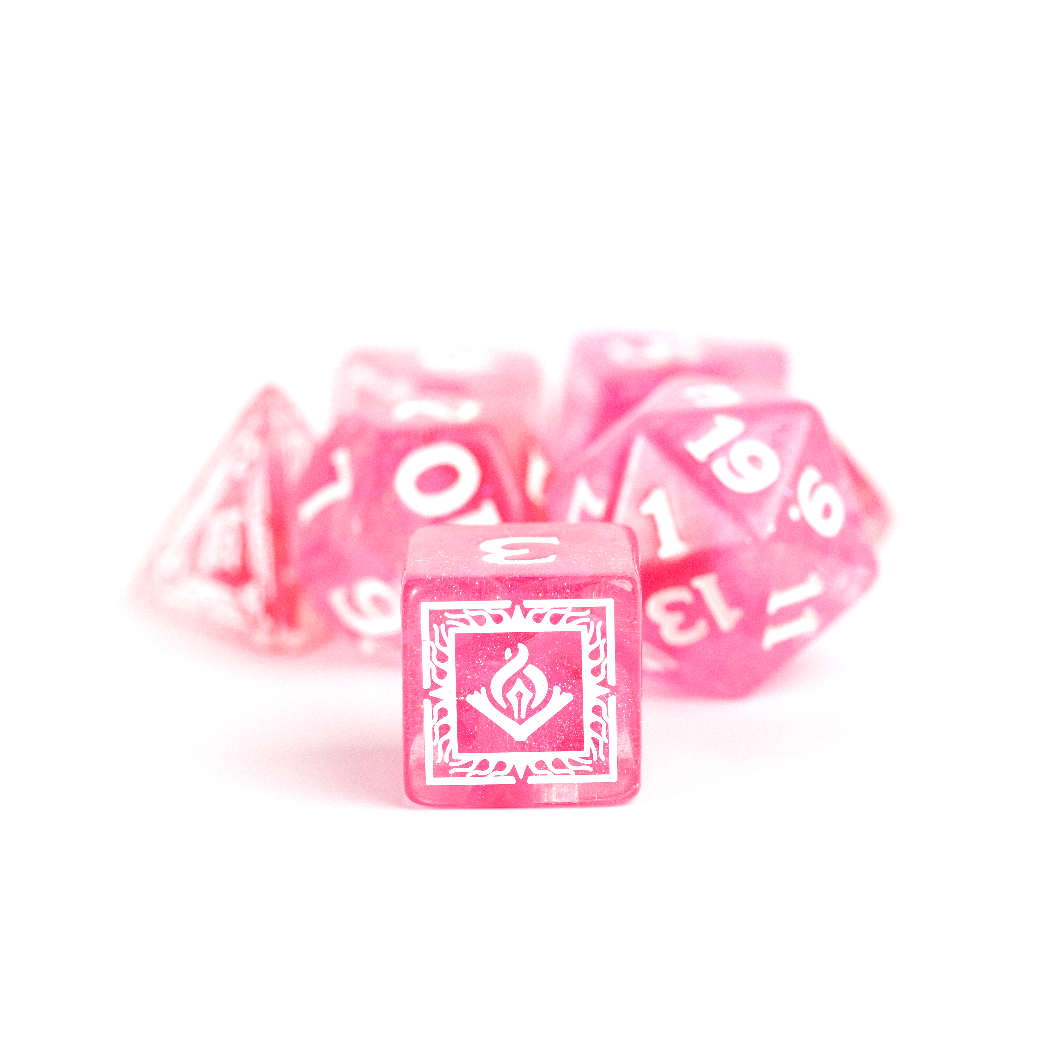 D&D Adventure Dice Set - Wizard Edition | Fuchsia 16pc Collection