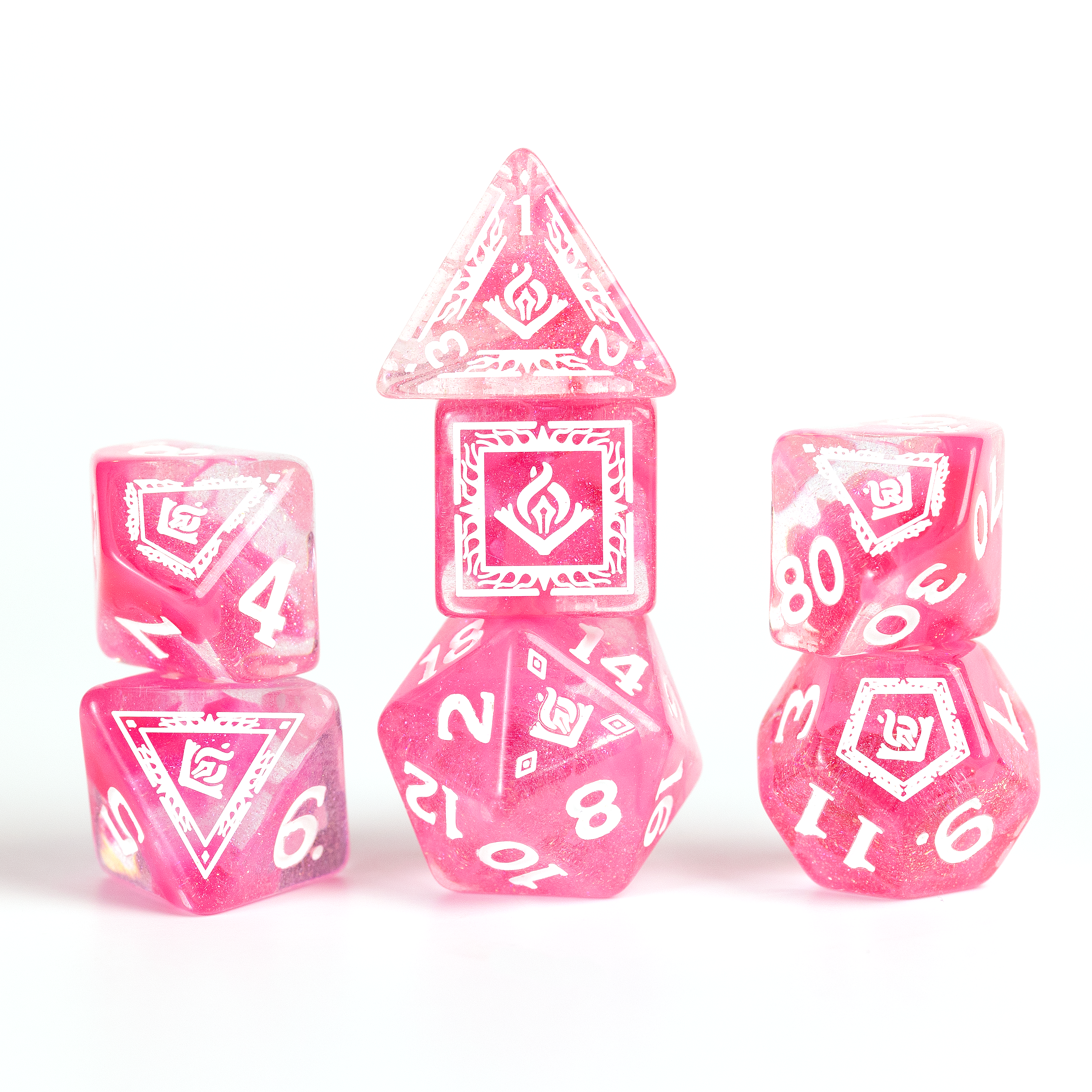 D&D Adventure Dice Set - Wizard Edition | Fuchsia 16pc Collection