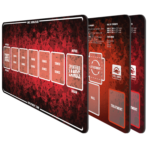 Splintered Lands - Base Game Playmat Pack - Bards & Cards