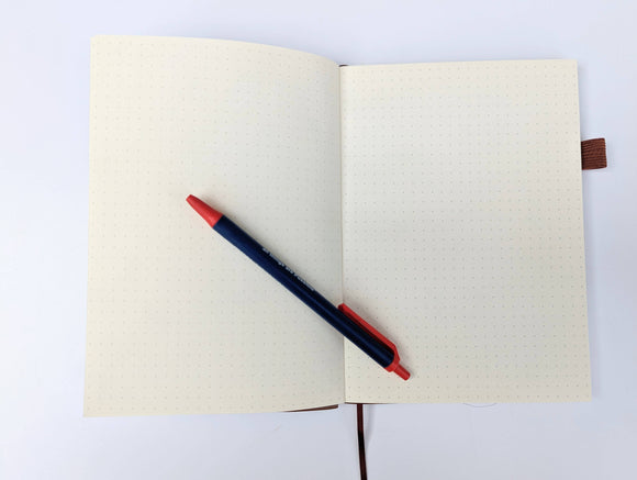 Dragon Circle - Vegan Leather Mini Dot Journal - Bards & Cards