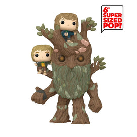 The Lord of the Rings Treebeard with Merry and Pippin Super Funko Pop! Vinyl Figure #1579 - Bards & Cards