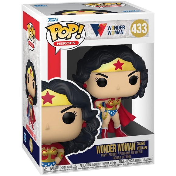 Funko Pop! Wonder Woman 80th Anniversary Classic with Cape - Bards & Cards