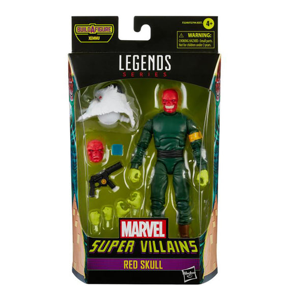 Super Villians Marvel Legends - Red Skull 6-Inch Action Figure (Xemnu Build-A-Figure) - Bards & Cards