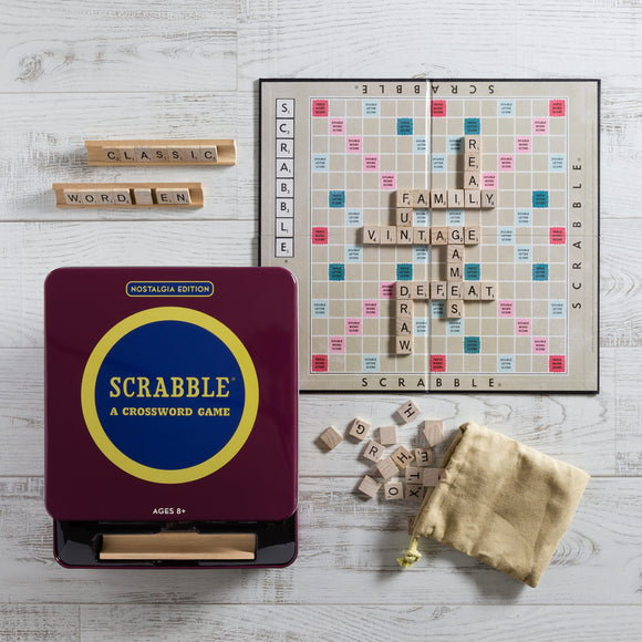 WS Game Company Scrabble Nostalgia Tin - Bards & Cards