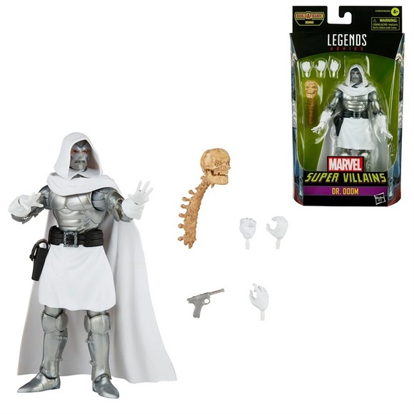 Super Villians Marvel Legends - Dr. Doom 6-Inch Action Figure (Xemnu Build-A-Figure) - Bards & Cards