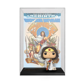Funko Comic Cover: Wonder Woman 80th Rebirth on Throne - Bards & Cards