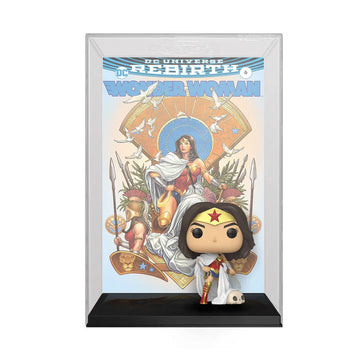 Funko Comic Cover: Wonder Woman 80th Rebirth on Throne - Bards & Cards