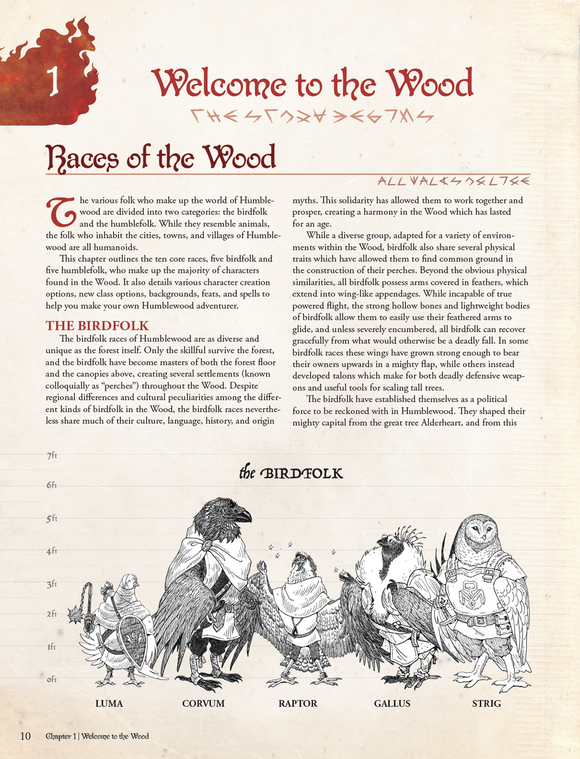 Humblewood Hardcover Campaign Book - Bards & Cards