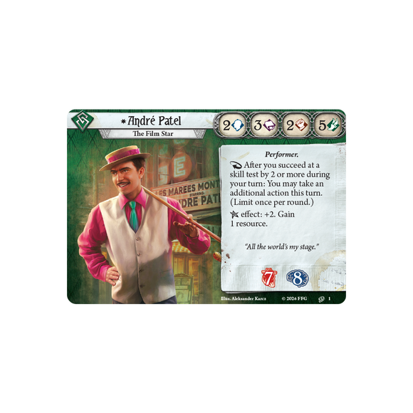 Arkham Horror: The Card Game - André Patel Investigator Deck - Bards & Cards