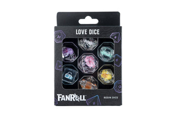 Best Selling Dice Set in Premium Box Packaging: Love/Hearts - Bards & Cards