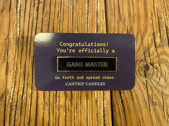 Game Master Pin - Bards & Cards