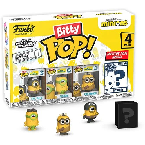 Minions Eye Matie Funko Bitty Pop! Mini-Figure 4-Pack - Bards & Cards