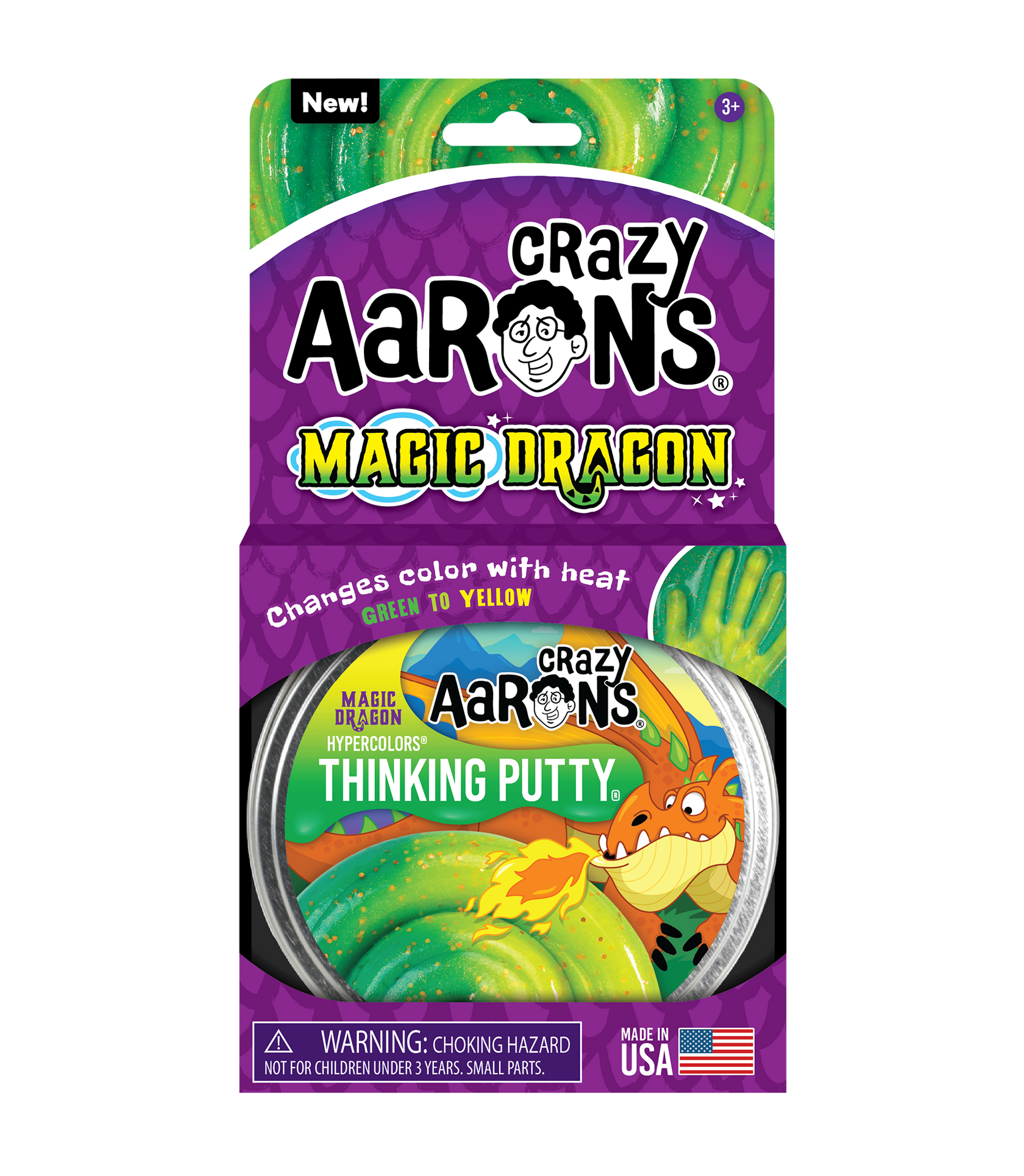 Crazy Aaron's Magic Dragon - Full Size 4" Thinking Putty Tin