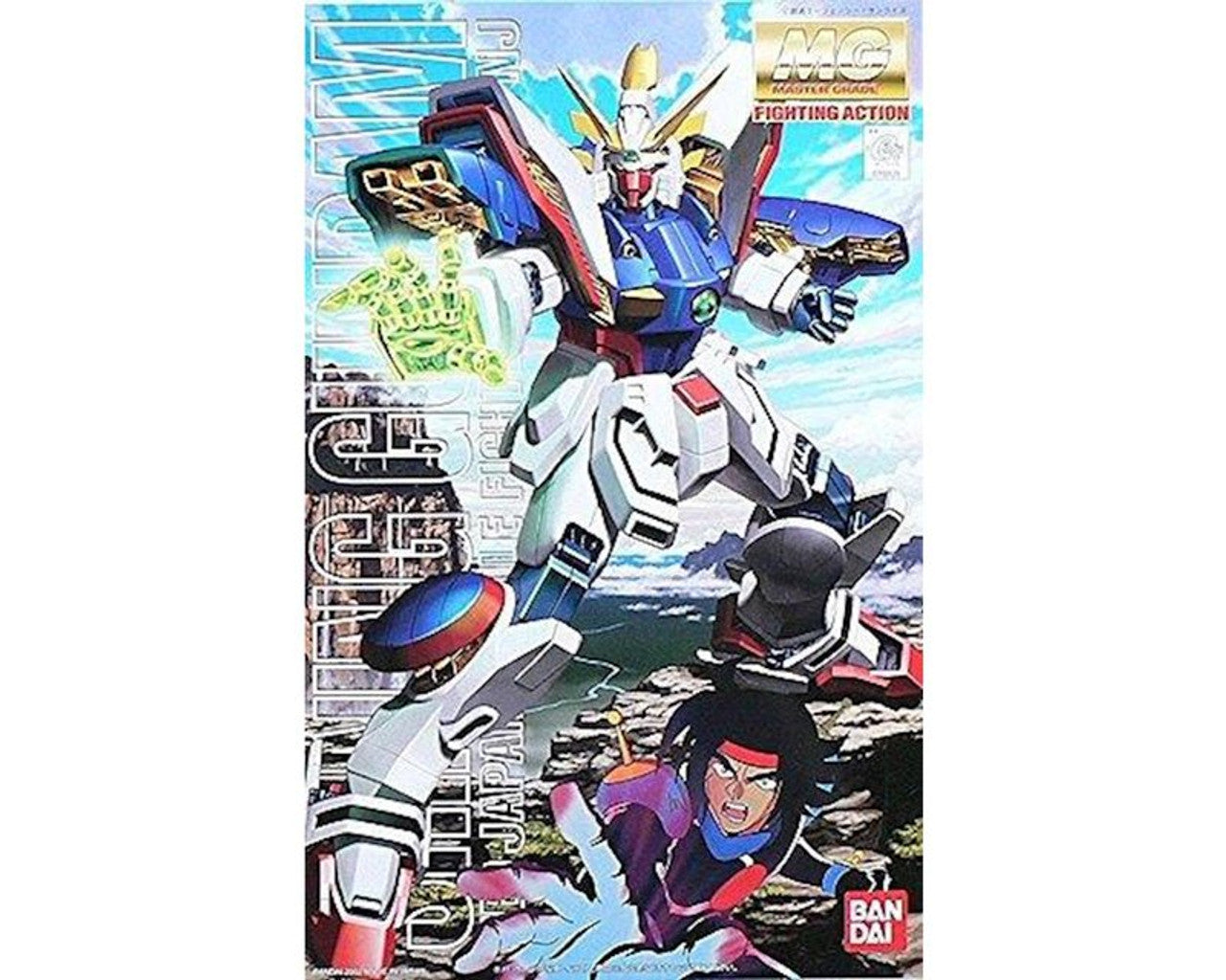 Bandai MG Gf13-017J Shining Gundam G Plastic Model Kit - Bards & Cards