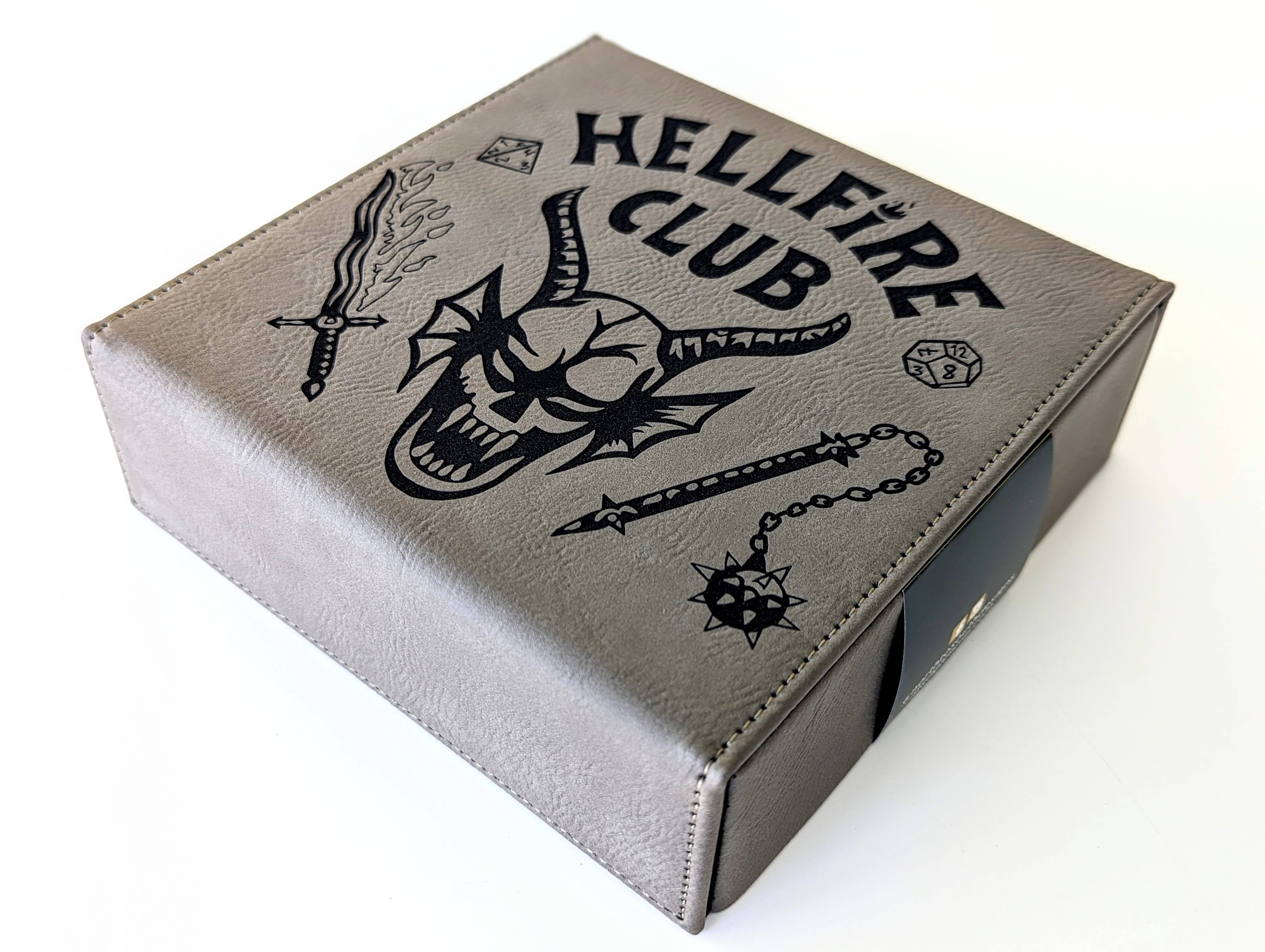 Hellfire Club - D&D - Vegan Leather Dice Box: Chestnut - Bards & Cards