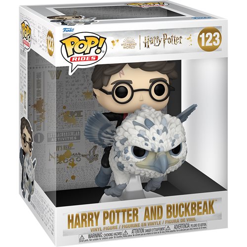 Harry Potter and the Prisoner of Azkaban Harry Potter and Buckbeak Deluxe Funko Pop! Ride #123 - Bards & Cards