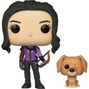 Funko Pop! Hawkeye Kate Bishop with Lucky the Pizza Dog - Bards & Cards