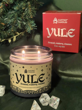 Yule 12oz Christmas & Holiday Candle (Wooden Wick Edition)