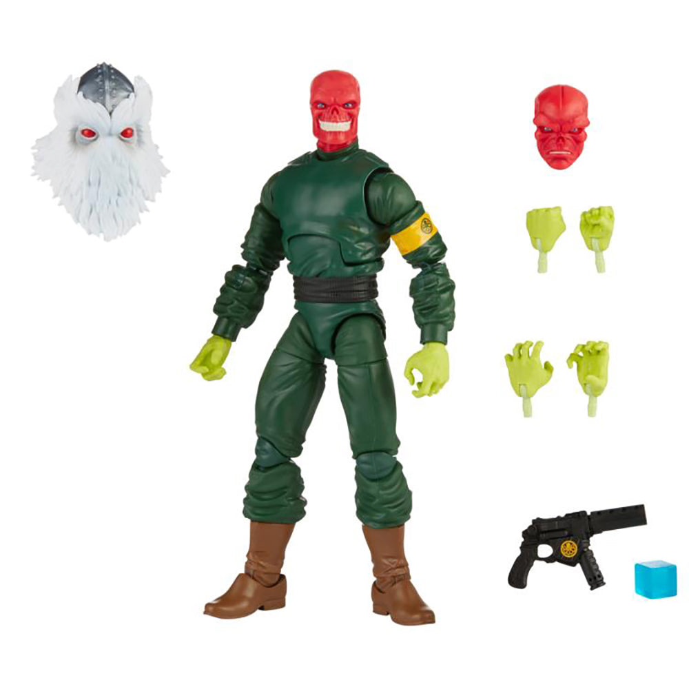 Super Villians Marvel Legends - Red Skull 6-Inch Action Figure (Xemnu Build-A-Figure) - Bards & Cards