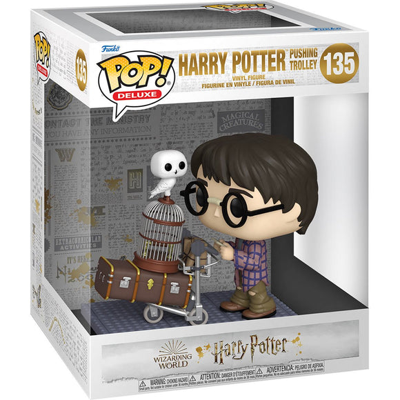 Funko Mini Moments: Harry Potter and the Sorcerer's Stone 20th Anniversary - Harry Pushing Trolley - Bards & Cards