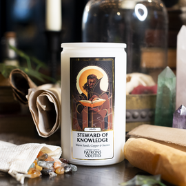 Cantrip Candles - Javid, Steward of Knowledge 16 oz. - Bards & Cards