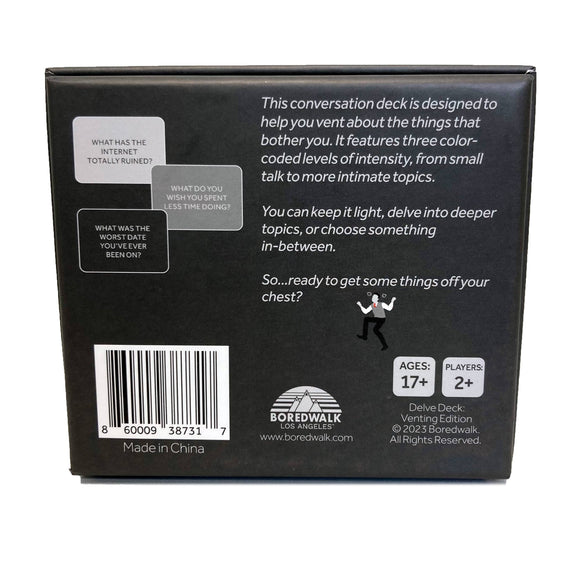 Delve Deck Conversation Cards - Venting Edition - Bards & Cards