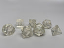 Clear Translucent Dice - 7 Piece Set - Bards & Cards