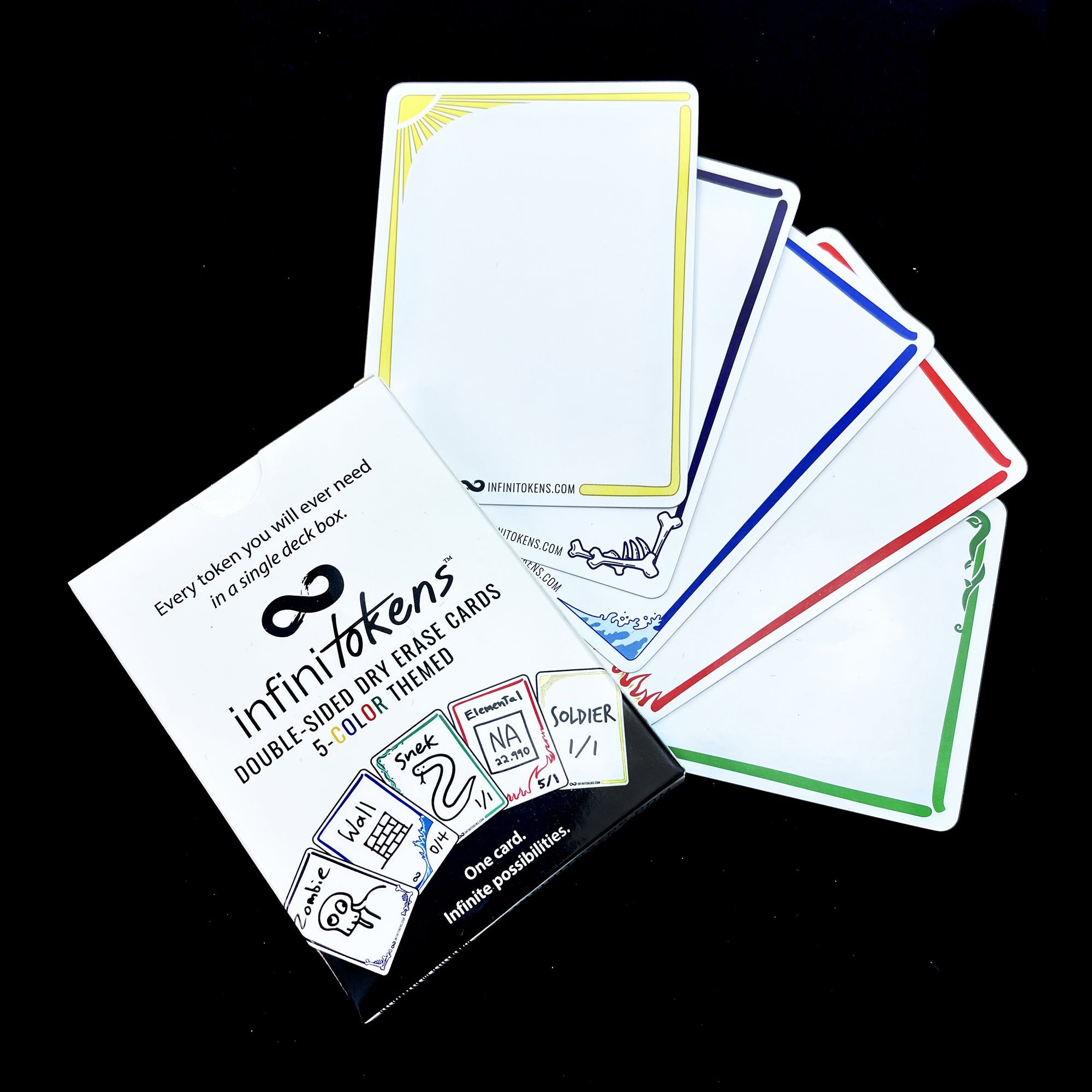 Color InfiniTokens: Reusable Dry Erase Game Cards (25-Pack)
