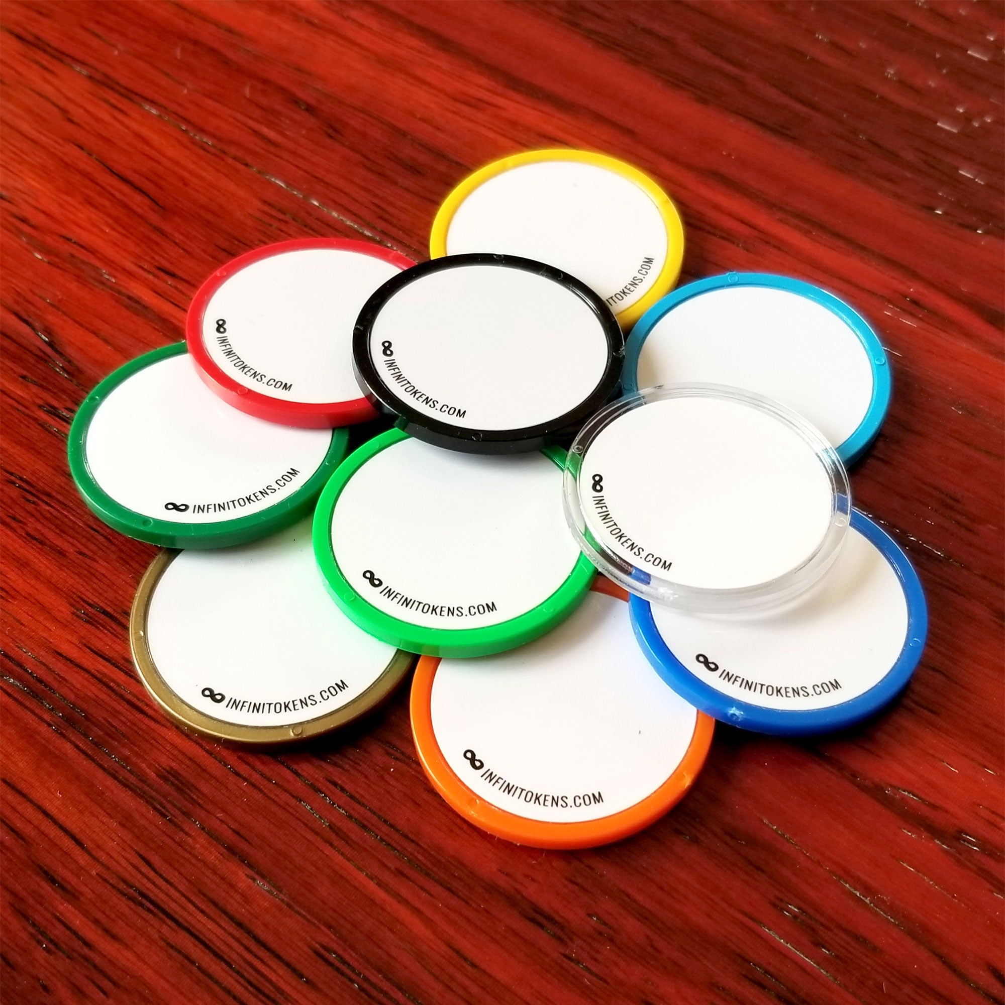 InfiniTokens: Dry Erase Counters/Tokens/Ability Counters (10-Pack)