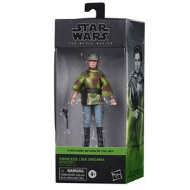 Star Wars: The Black Series - Leia Organa (Endor Battle Poncho) (Return of the Jedi) 6-Inch Action Figure - Bards & Cards