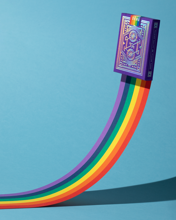 DKNG Rainbow Wheels Playing Cards - Bards & Cards