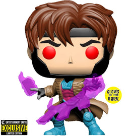 Funko Pop! X-Men: Gambit Glow-in-the-Dark - Entertainment Earth Exclusive - Bards & Cards