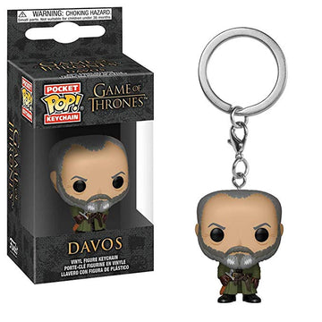 Funko POP! Keychain: Game of Thrones - Davos Pocket Keychain - Bards & Cards