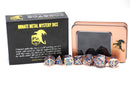 Solid Metal Molded Mystery Box Dice Set - Bards & Cards