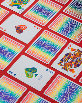 DKNG Rainbow Wheels Playing Cards - Bards & Cards