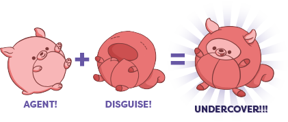 Undercover Corgi in Avocado (7") Plush - Bards & Cards