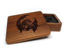 Winged Dragon Wooden Dice Case - Bards & Cards