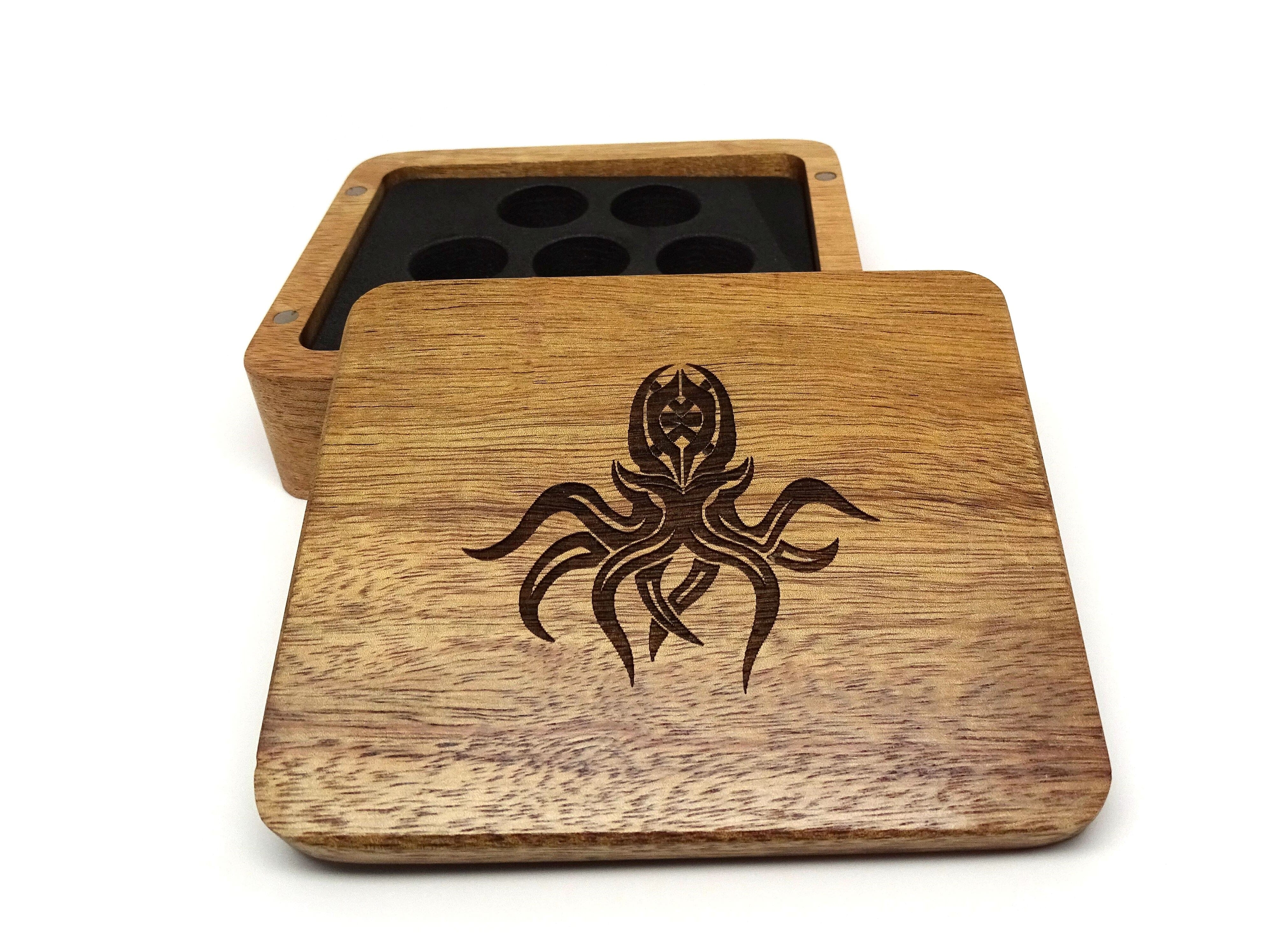 Cthulhu Wooden Dice Case - Bards & Cards