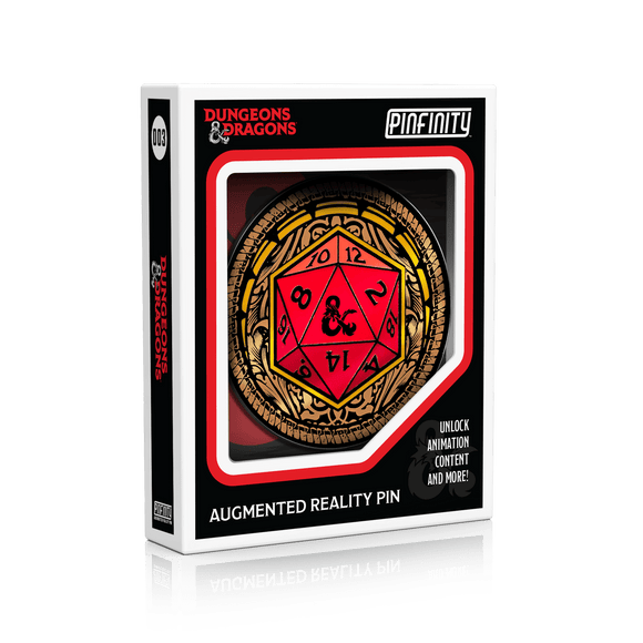 Dungeons & Dragons - D20 AR Pin - Bards & Cards
