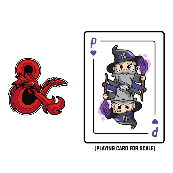 Dungeons & Dragons - Stained Glass Ampersand AR Pin - Bards & Cards