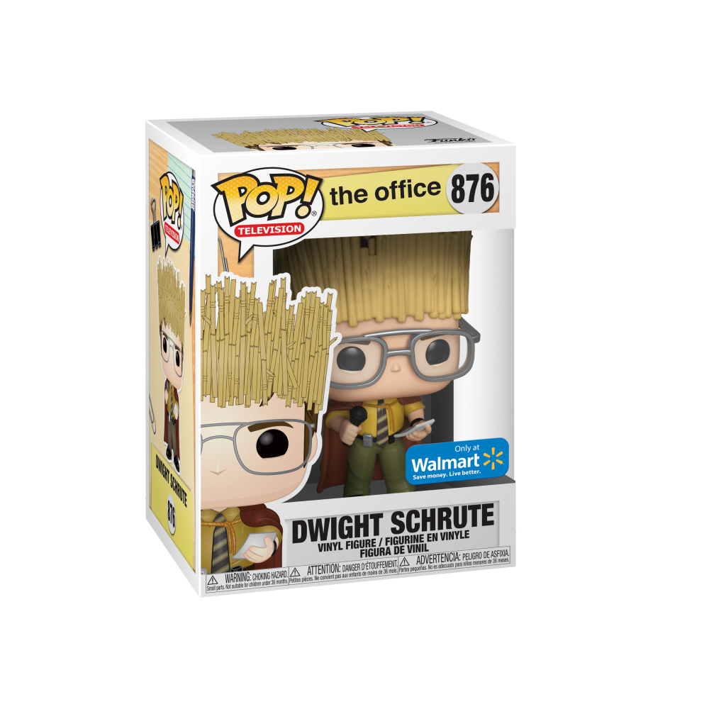 Funko POP! The Office - Dwight Schrute as Hay King Vinyl Figure #876 Walmart Exclusive (NOT 100% MINT) - Bards & Cards
