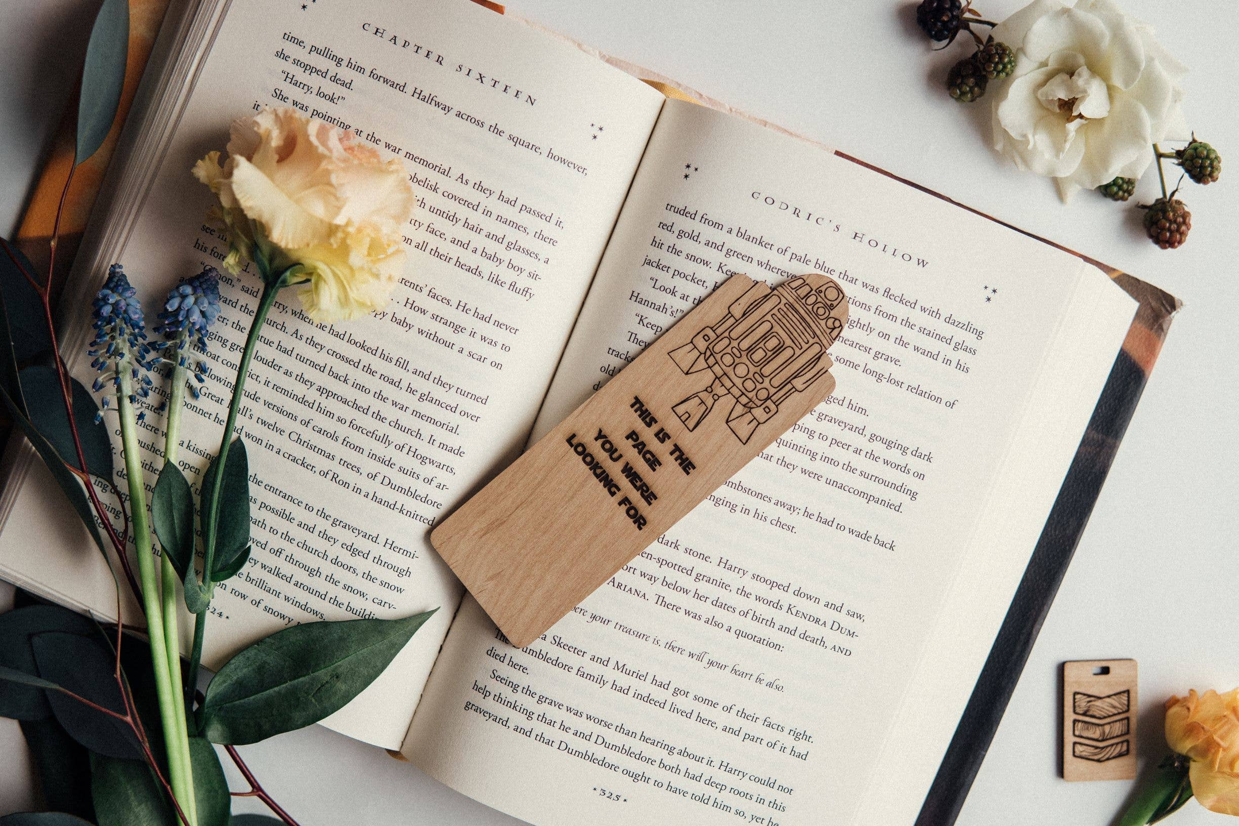 This Is The Page You Were Looking For Wooden Bookmark - Bards & Cards