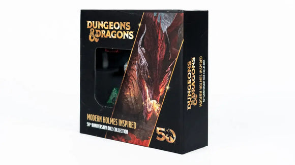 D&D 50th Anniversary Modern Holmes Inspired Dice Set - Bards & Cards
